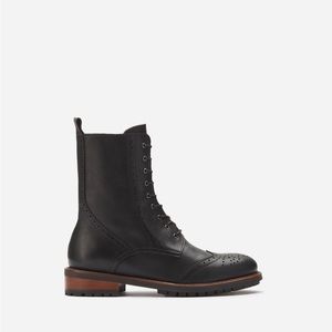 DUO boots size 41 leather (wide) Balla Ankle Boots in Black Leather